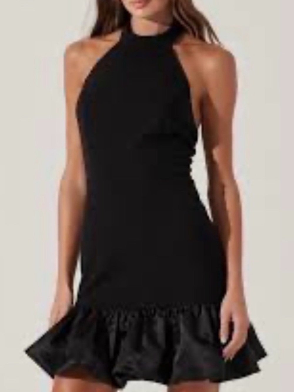 ASTR NWT’s Black Halter Midi Bubble Dress Size XL